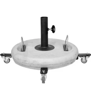 Round Center-Pole Base on Wheels