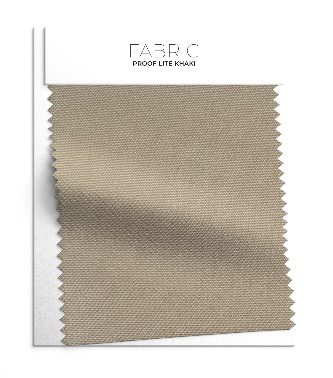 Khaki Cedar Proof (60% acrylic and 40% polyester) fabric swatch