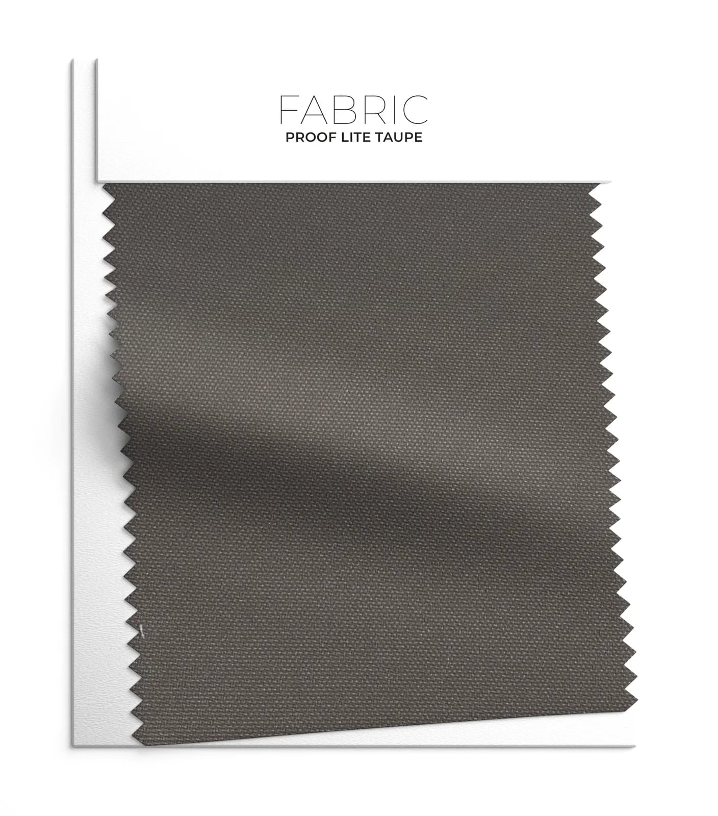 Taupe Cedar Proof (60% acrylic and 40% polyester) fabric swatch