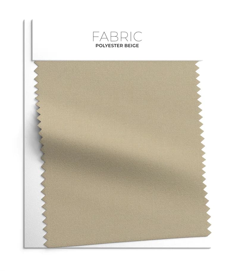 Beige 100% Polyester fabric swatch