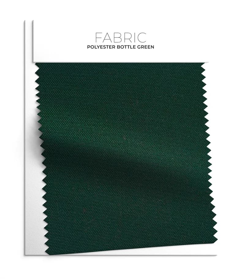Bottle Green 100% Polyester fabric swatch