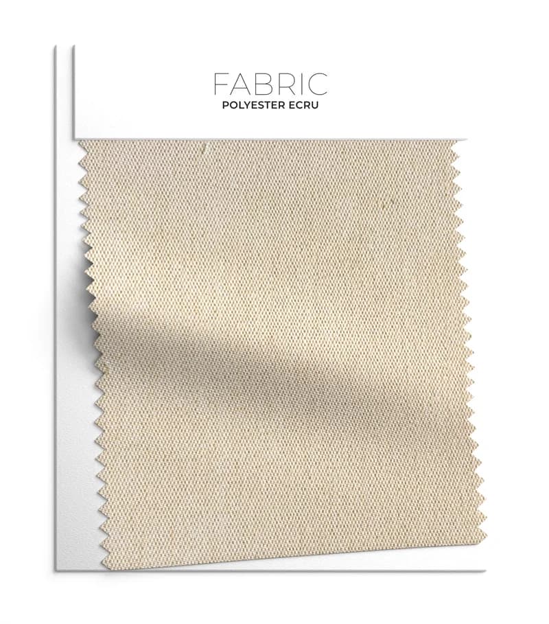 Ecru 100% Polyester fabric swatch