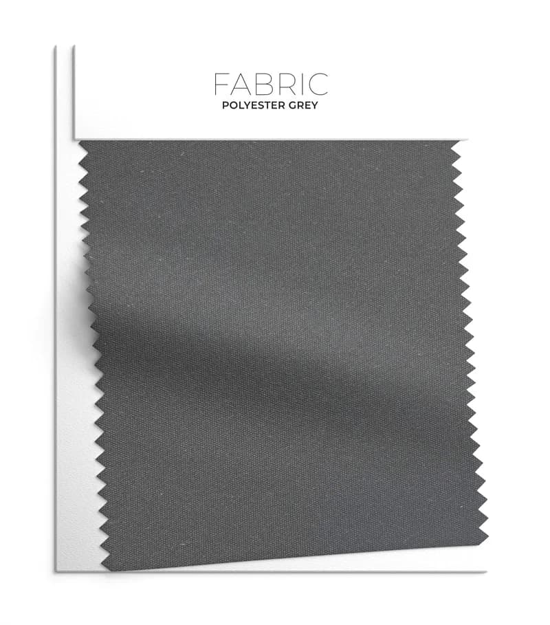 Grey 100% Polyester fabric swatch