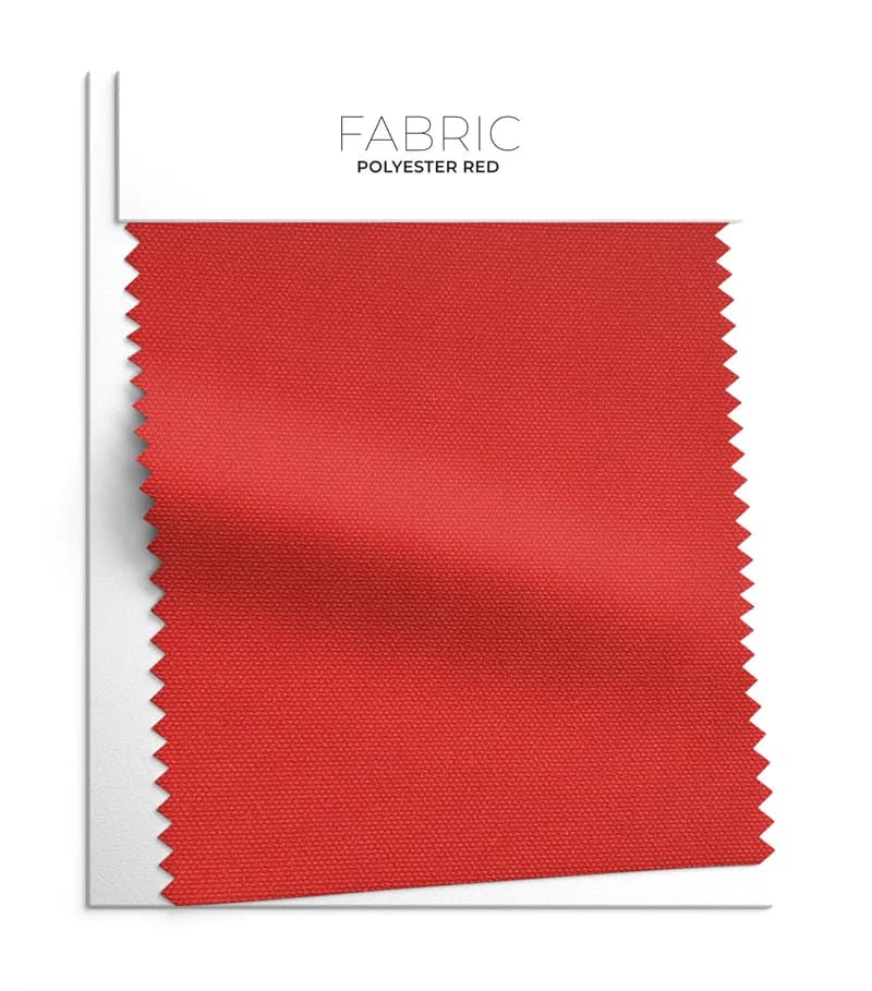 Red 100% Polyester fabric swatch