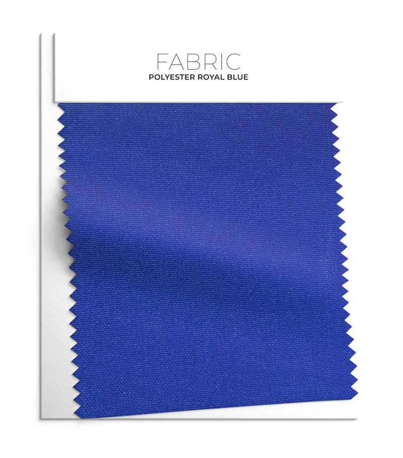 Royal Blue 100% Polyester fabric swatch