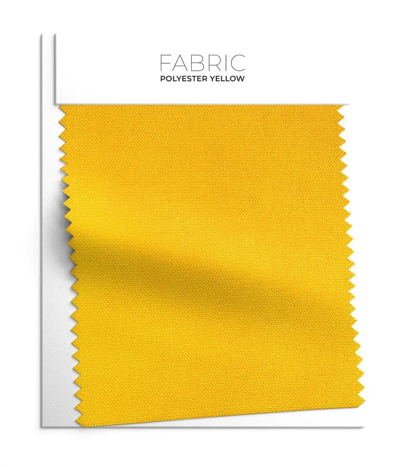 Yellow 100% Polyester fabric swatch