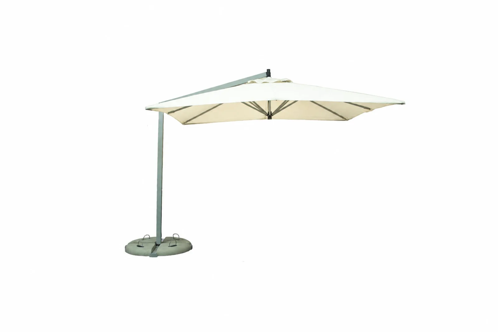 Open 10.5 ft Square Side-Post Cantilever with eight arms
